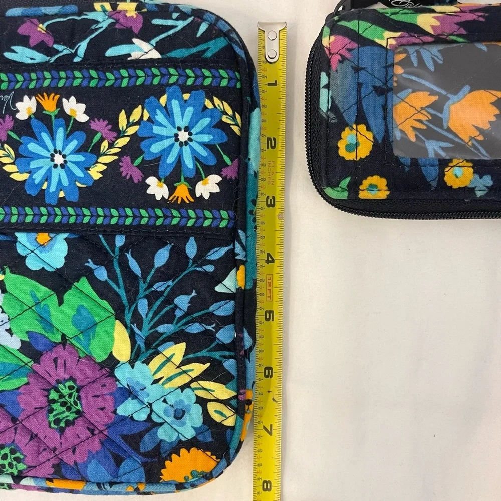 Vera Bradley Midnight Blues 2013 Tablet Cover and Wristlet Card Holder Set EUC